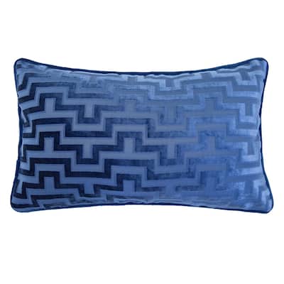 Jasmine Modern Maze 12"x20" Rectangle Decorative Throw Pillow