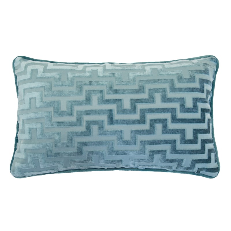 Jasmine Modern Maze 12"x20" Rectangle Decorative Throw Pillow
