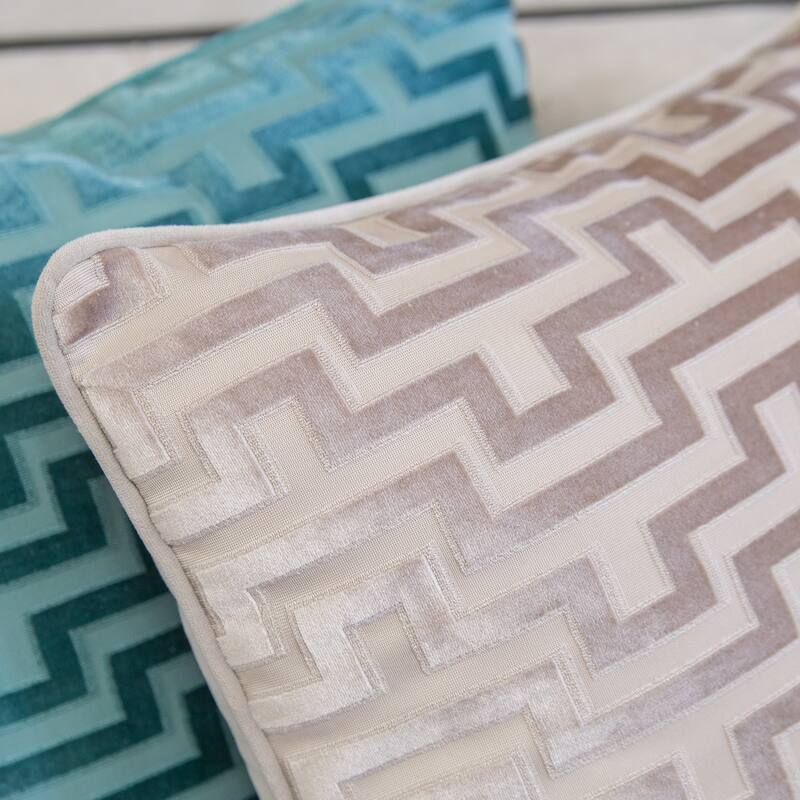 Jasmine Modern Maze 12"x20" Rectangle Decorative Throw Pillow