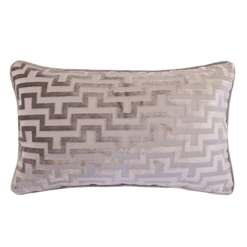 Jasmine Modern Maze 12"x20" Rectangle Decorative Throw Pillow