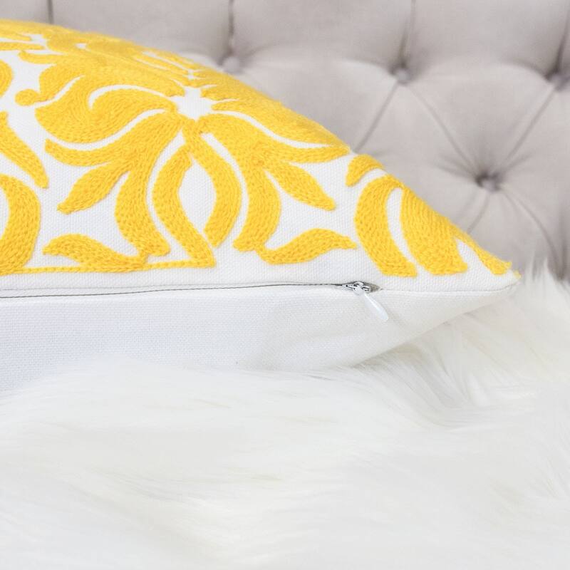 Riley Cotton 20" Square Decorative Throw Pillow