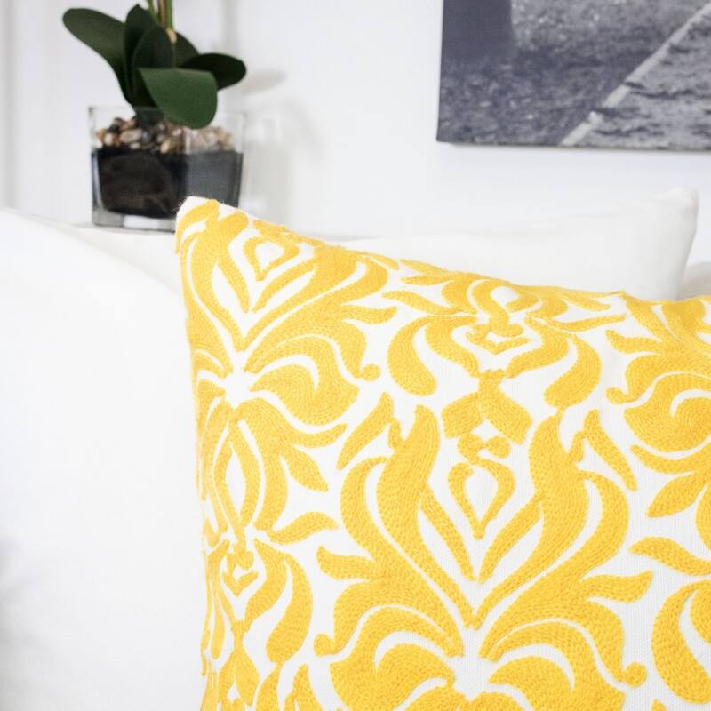 Riley Cotton 20" Square Decorative Throw Pillow