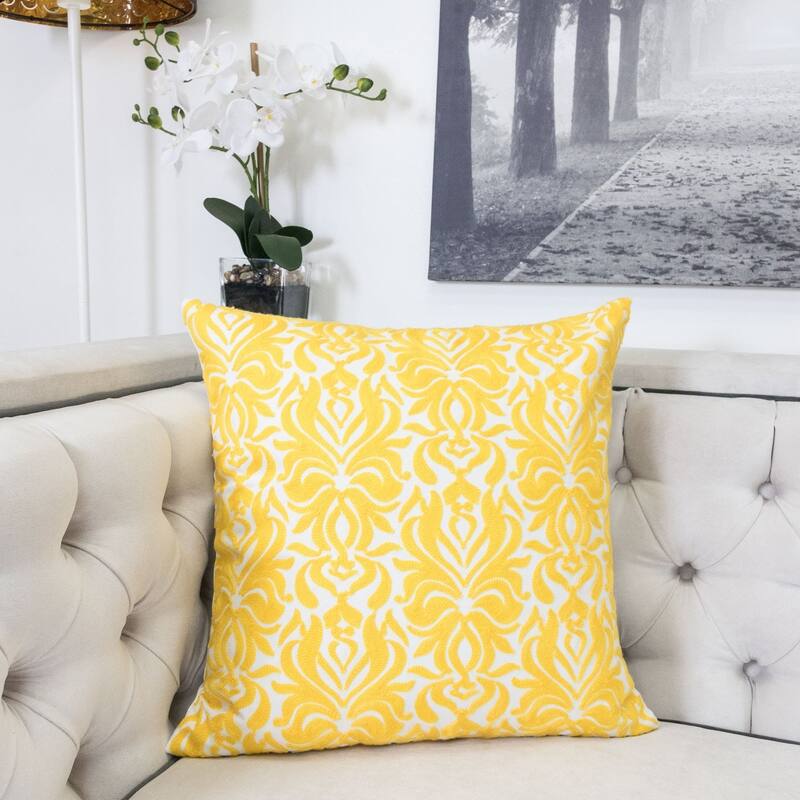 Riley Cotton 20" Square Decorative Throw Pillow