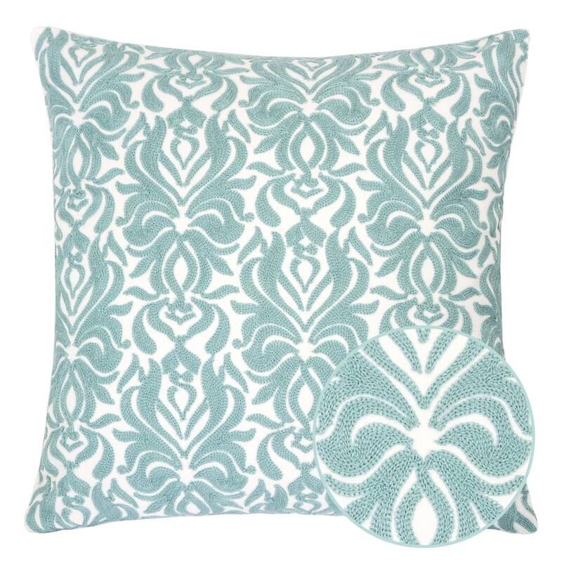 Riley Cotton 20" Square Decorative Throw Pillow