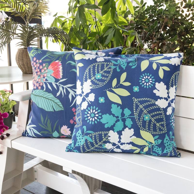 Outdoor Pillow, Tropical Leaf
