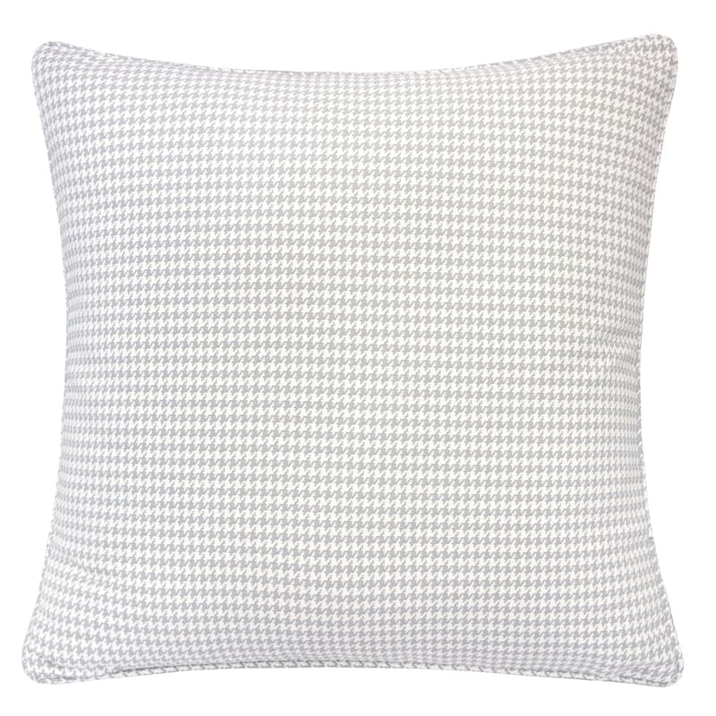 Sophia Houndstooth 20" Square Decorative Throw Pillow