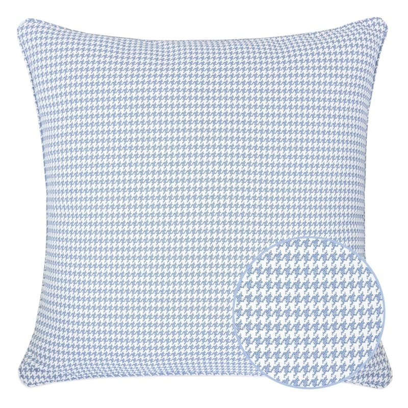 Sophia Houndstooth 20" Square Decorative Throw Pillow