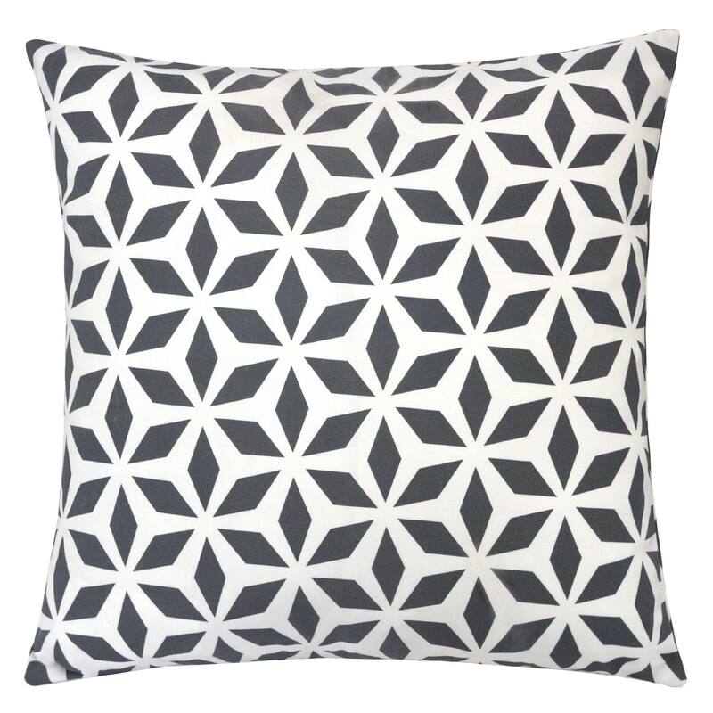 Outdoor Pillow, Aqua Crystal Grid