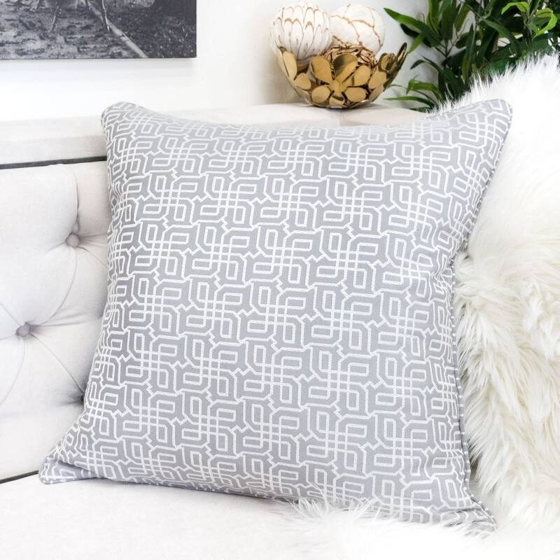 Diana Jacquard 20" Square Decorative Throw Pillow