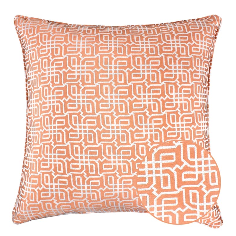 Diana Jacquard 20" Square Decorative Throw Pillow