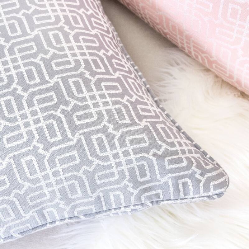 Diana Jacquard 20" Square Decorative Throw Pillow