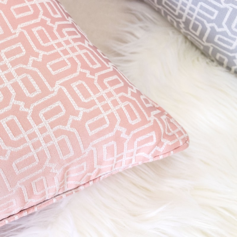 Diana Jacquard 20" Square Decorative Throw Pillow
