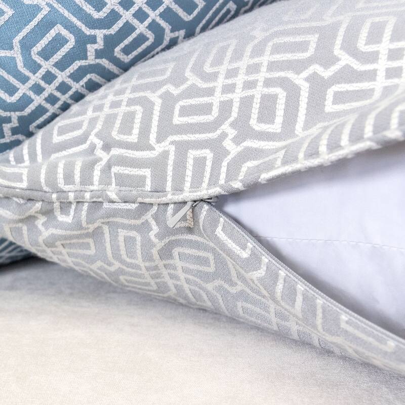 Diana Jacquard 20" Square Decorative Throw Pillow