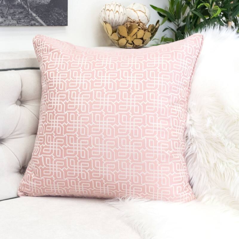 Diana Jacquard 20" Square Decorative Throw Pillow