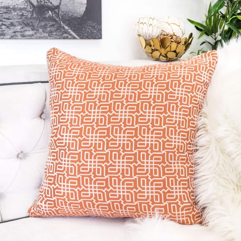 Diana Jacquard 20" Square Decorative Throw Pillow