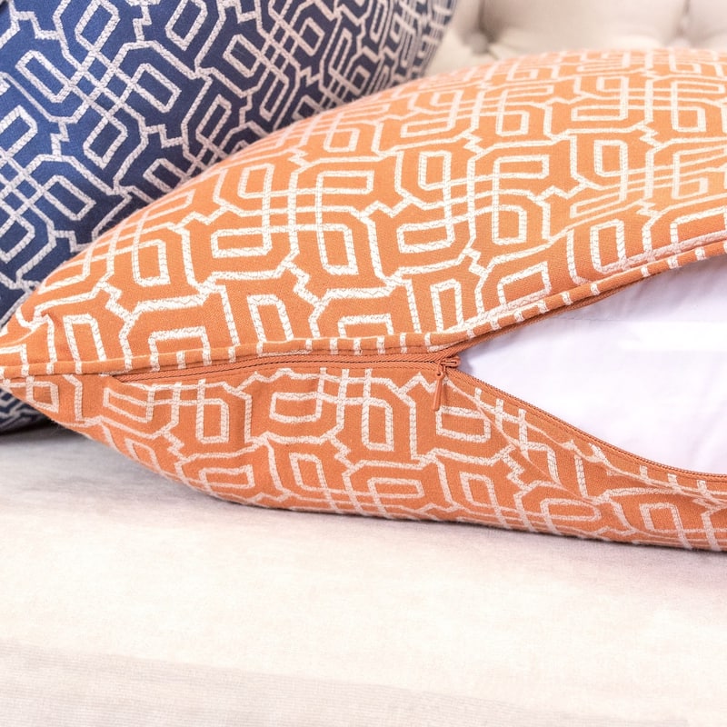 Diana Jacquard 20" Square Decorative Throw Pillow