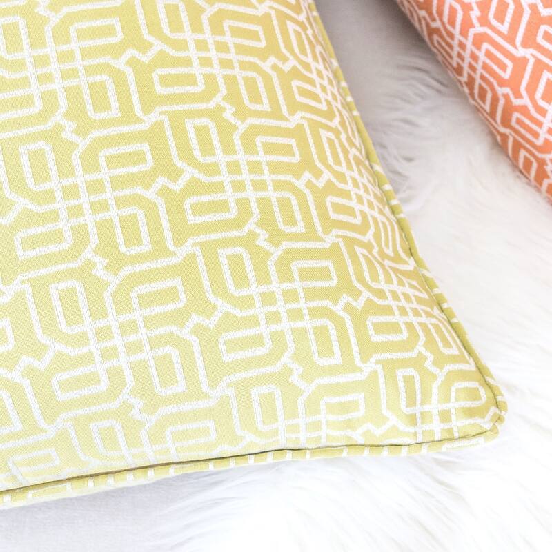 Diana Jacquard 20" Square Decorative Throw Pillow