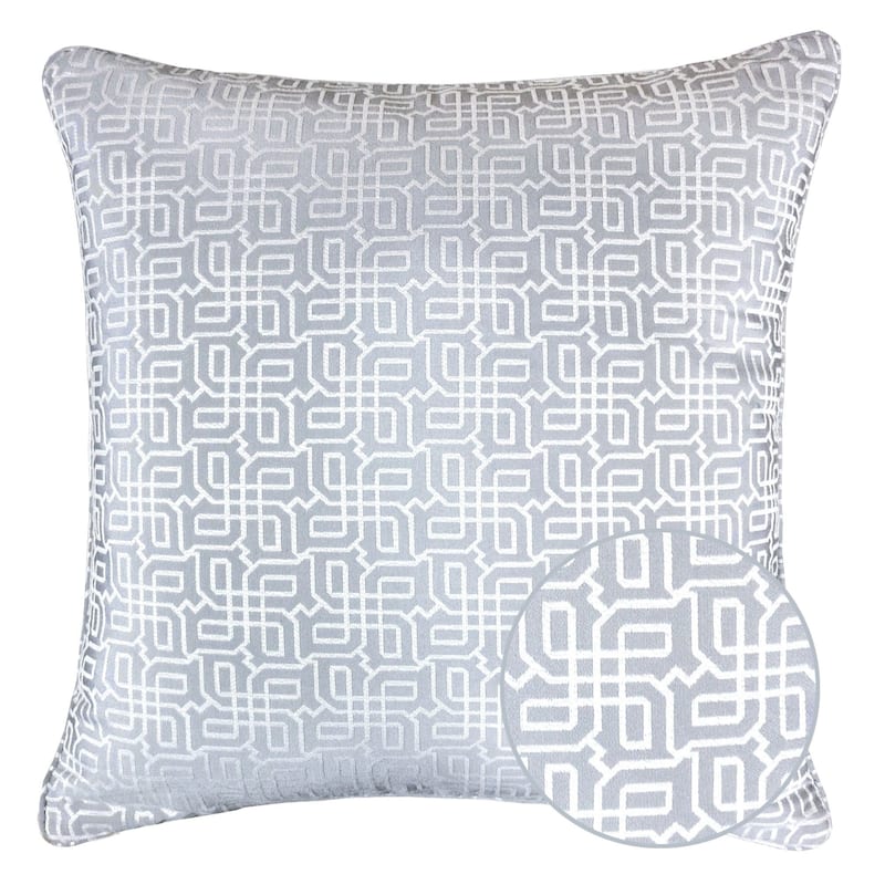 Diana Jacquard 20" Square Decorative Throw Pillow