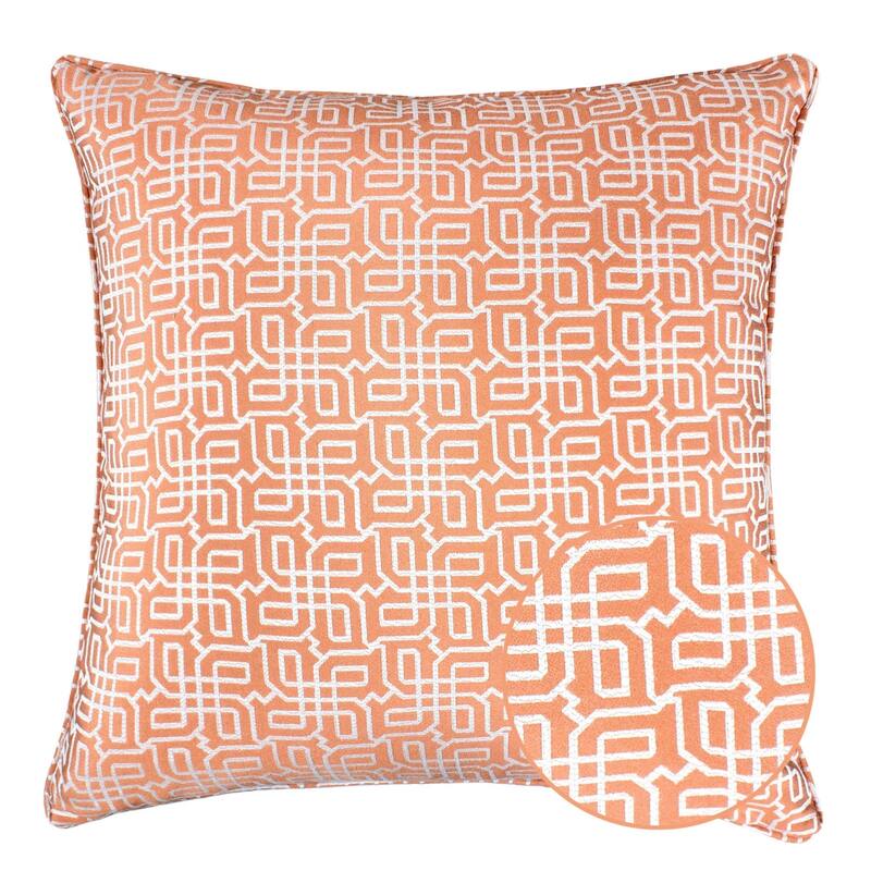 Diana Jacquard 20" Square Decorative Throw Pillow
