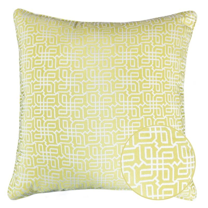 Diana Jacquard 20" Square Decorative Throw Pillow