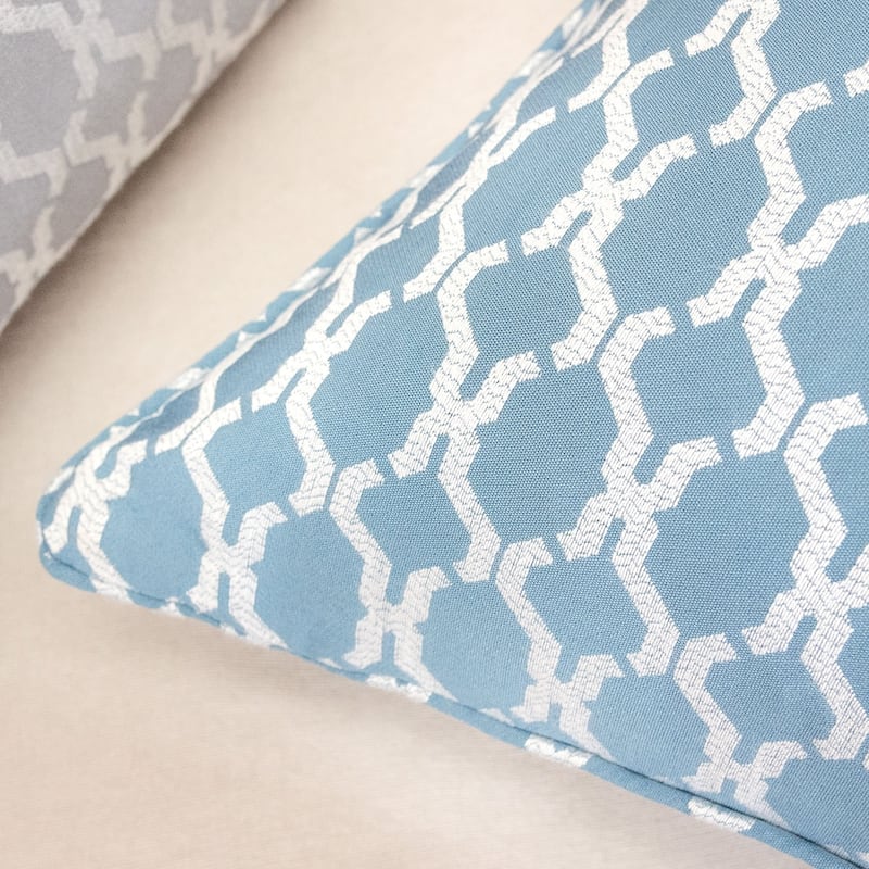 Georgia Jacquard 20" Square Decorative Throw Pillow
