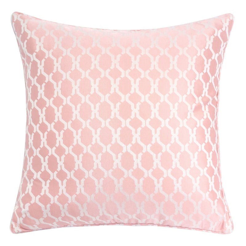 Georgia Jacquard 20" Square Decorative Throw Pillow - RosePink