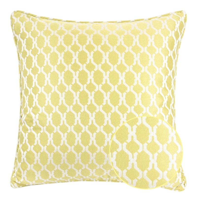 Georgia Jacquard 20" Square Decorative Throw Pillow