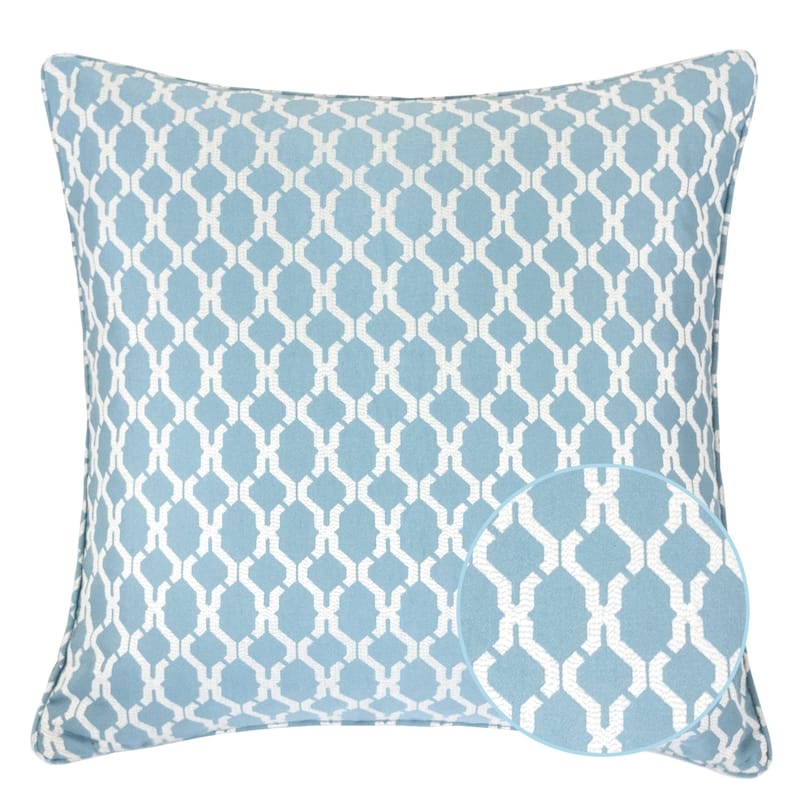 Georgia Jacquard 20" Square Decorative Throw Pillow