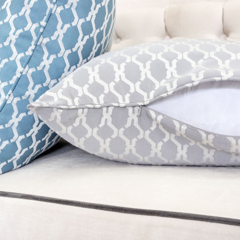 Georgia Jacquard 20" Square Decorative Throw Pillow
