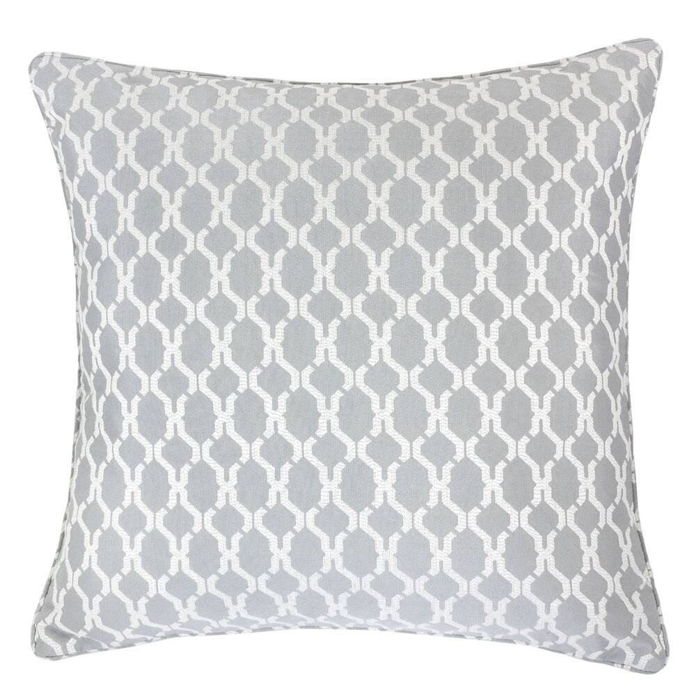 Georgia Jacquard 20" Square Decorative Throw Pillow