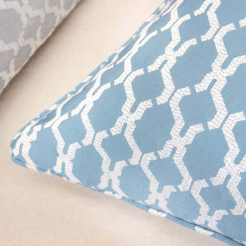 Georgia Jacquard 20" Square Decorative Throw Pillow