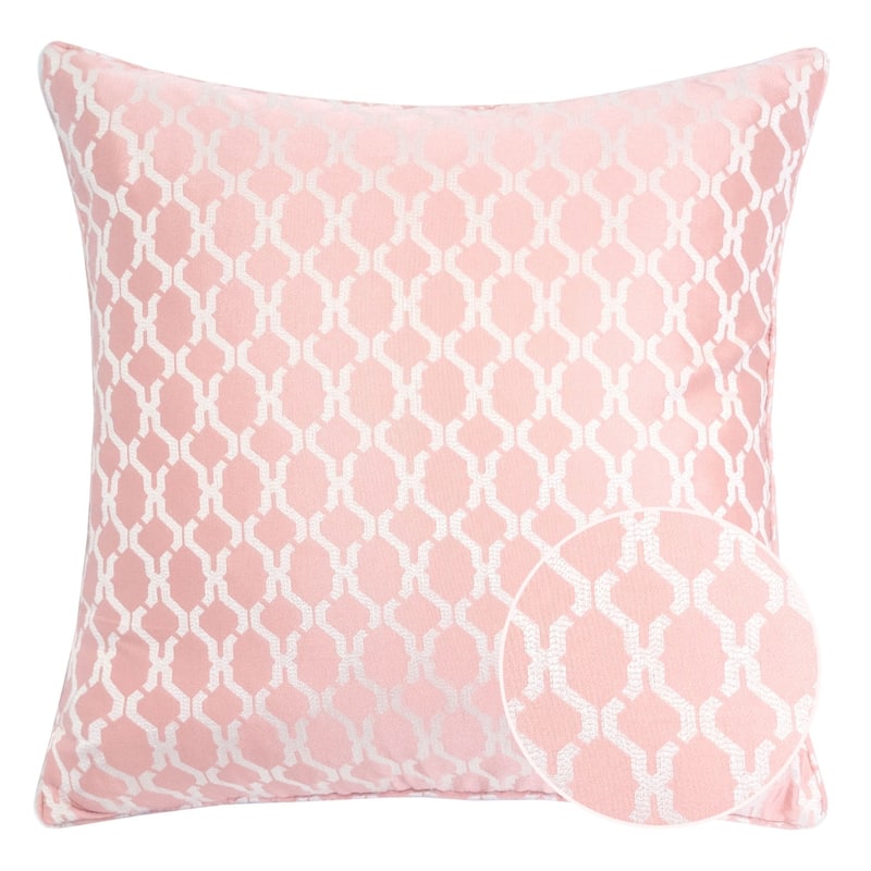 Georgia Jacquard 20" Square Decorative Throw Pillow