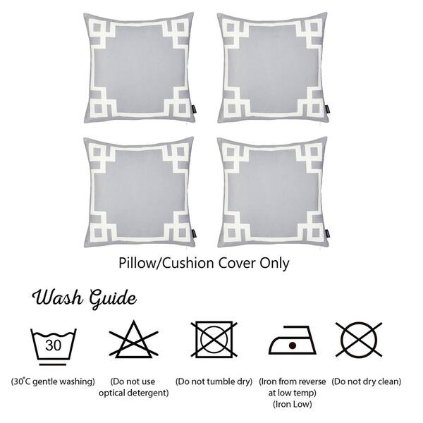Shop Geometric Greek Key Decorative Throw Pillow Cover Set 4 Pcs