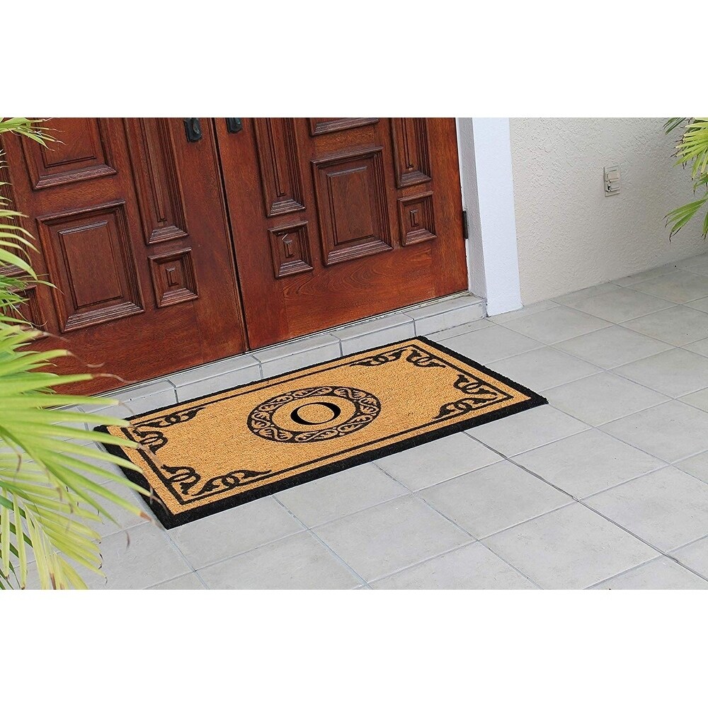 A1HC Hand Crafted by Artisans Geneva Monogrammed Entry Doormat 30
