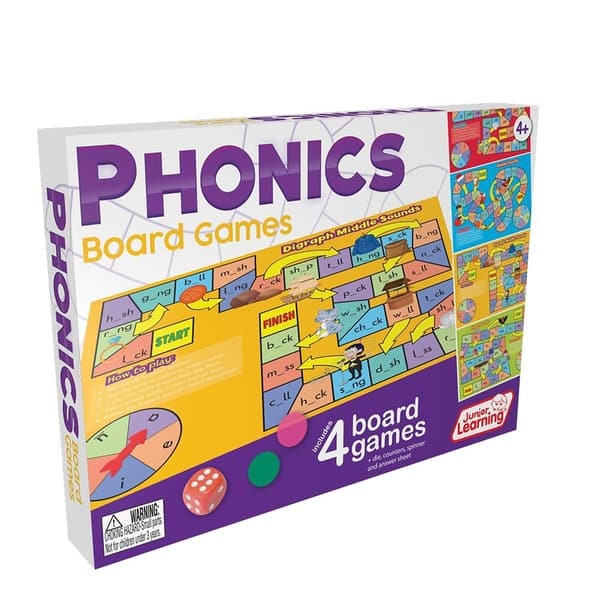 slide 2 of 2, Junior Learning Phonics Learning Educational Board Games