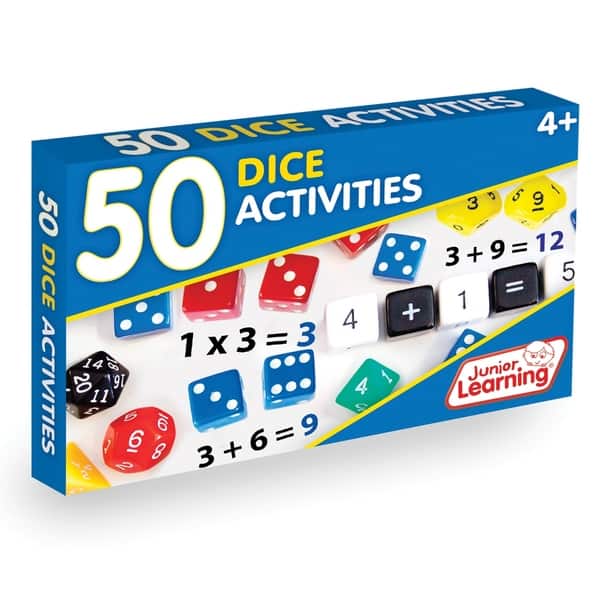 slide 2 of 2, Junior Learning - 50 Dice Activities Learning Game