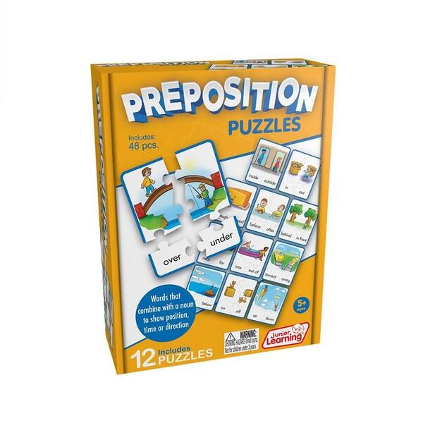 slide 2 of 2, Junior Learning Preposition Learning Educational Puzzles
