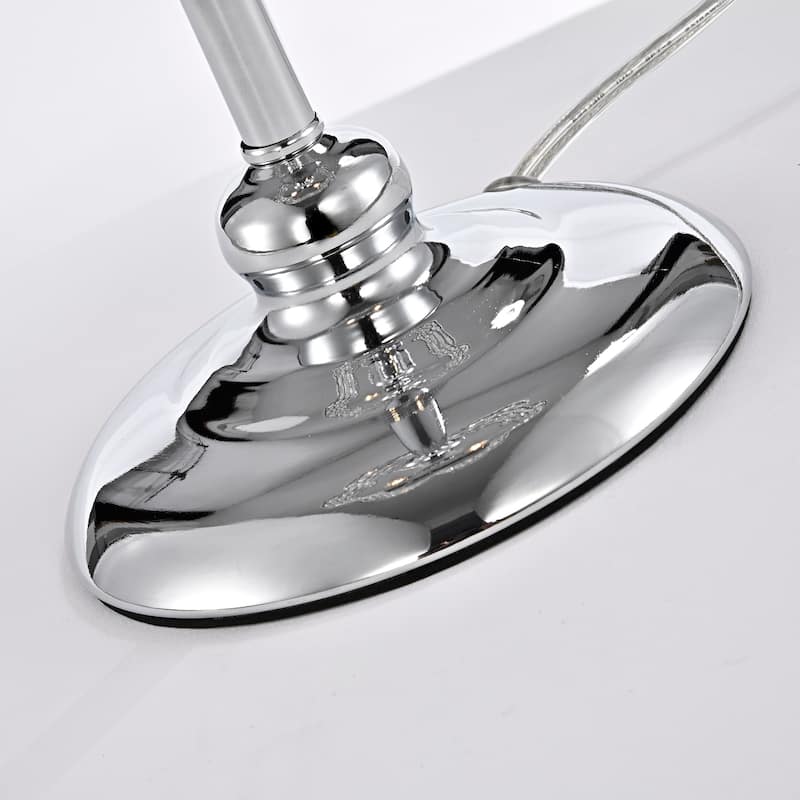 Jeem Crystal and Chrome Table Lamp