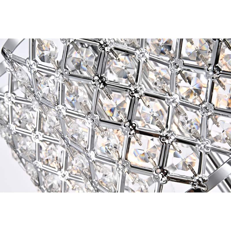 Jeem Crystal and Chrome Table Lamp