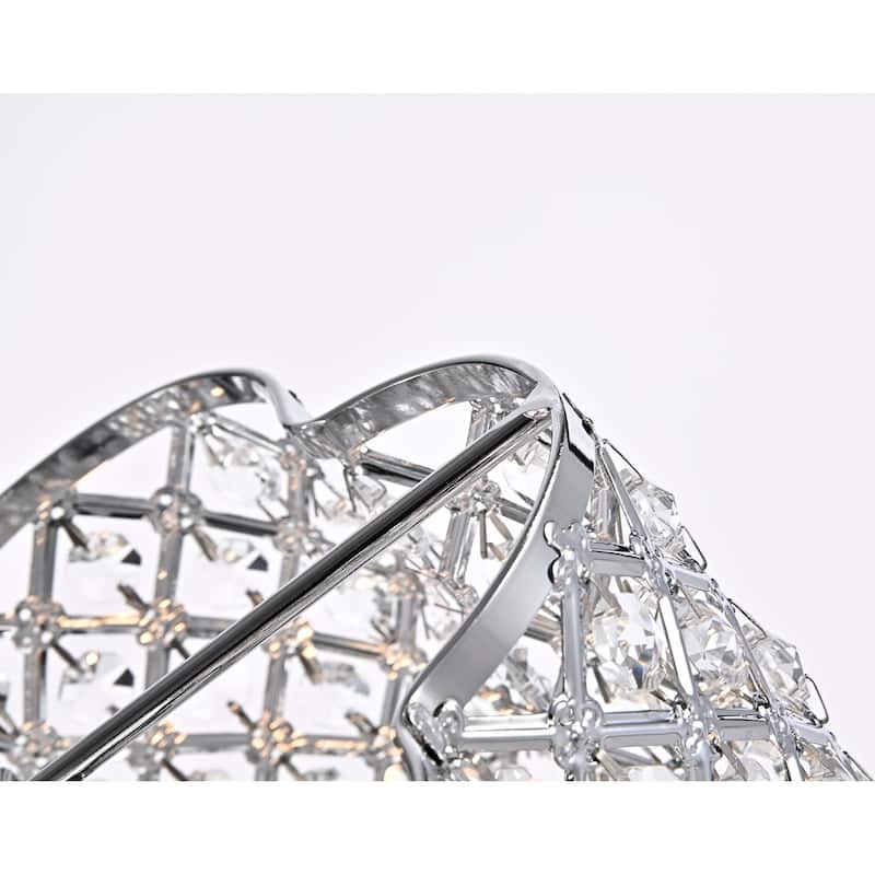 Jeem Crystal and Chrome Table Lamp