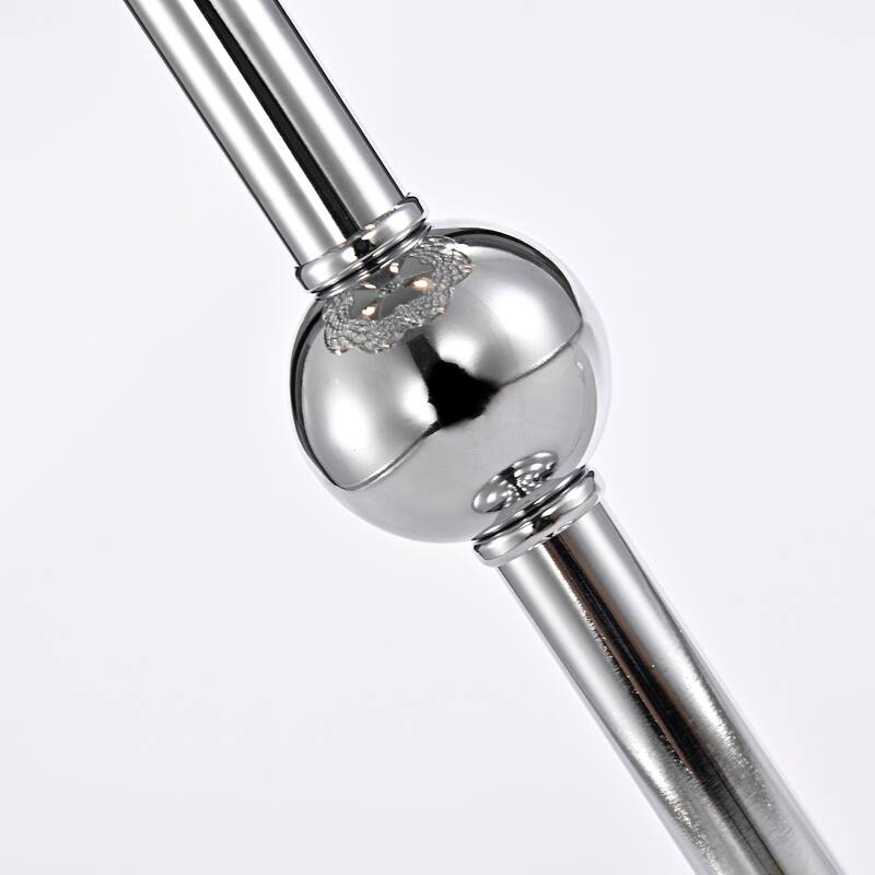 Jeem Crystal and Chrome Table Lamp