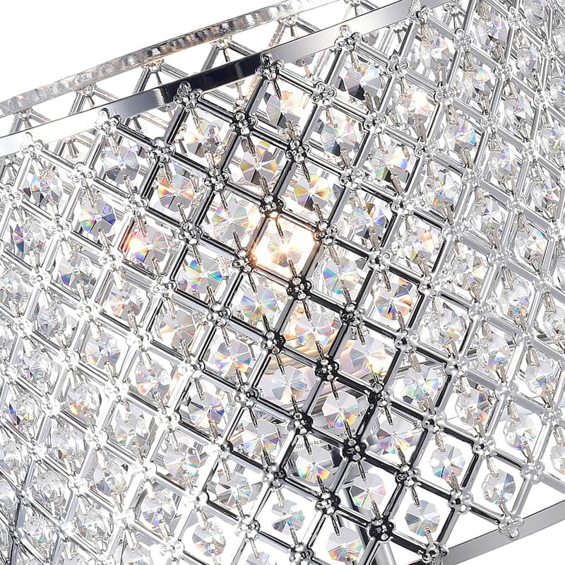 Divina Crystal and Chrome Table Lamp