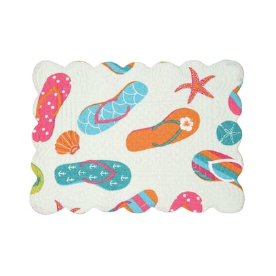 Flip Flop Life Reversible Placemat Set of 6