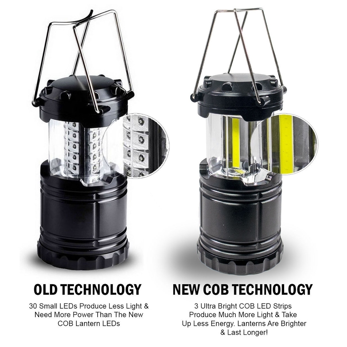 Portable Collapsible Lantern - Military Tough Light LED COB