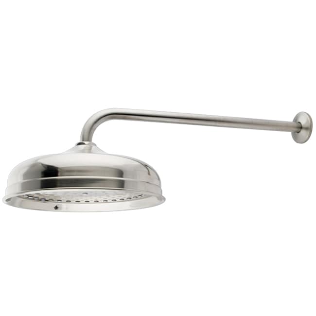 Satin Nickel Victorian Showerhead And Arm