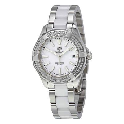 Tag Heuer Women's Aquaracer Diamond Two-Tone Stainless steel and Ceramic Watch