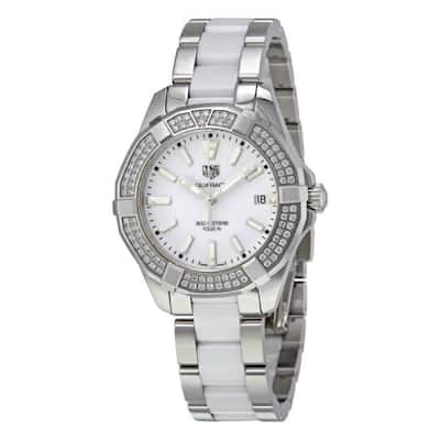 Tag Heuer Women's Aquaracer Diamond Two-Tone Stainless steel and Ceramic Watch