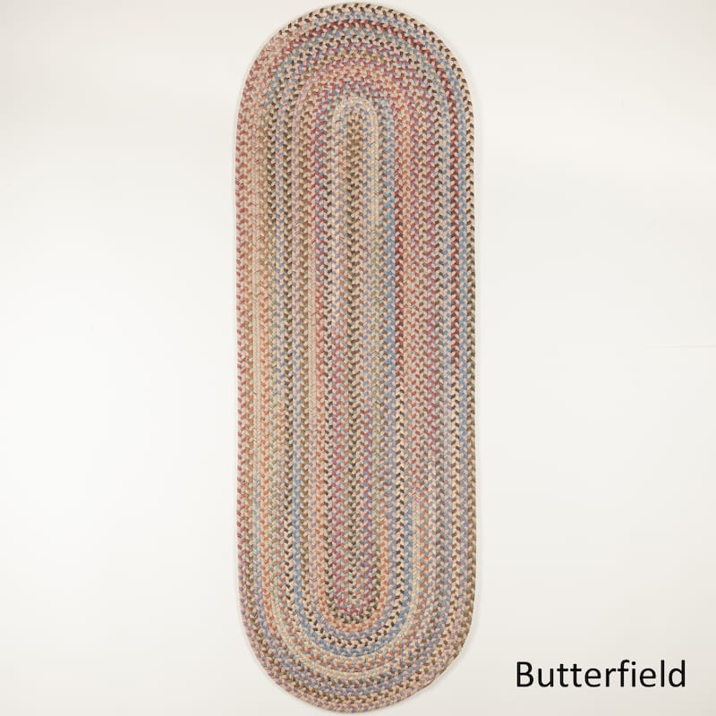 Lake Braided Wool Area Rug - 2 ft x 8 ft - Butterfield