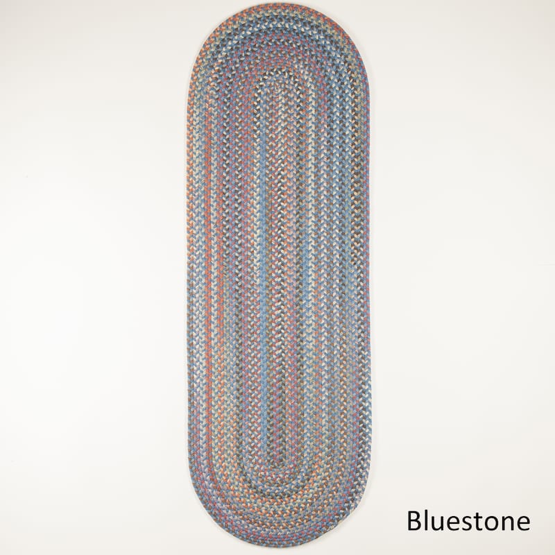 Lake Braided Wool Area Rug - 2 ft x 6 ft - Bluestone
