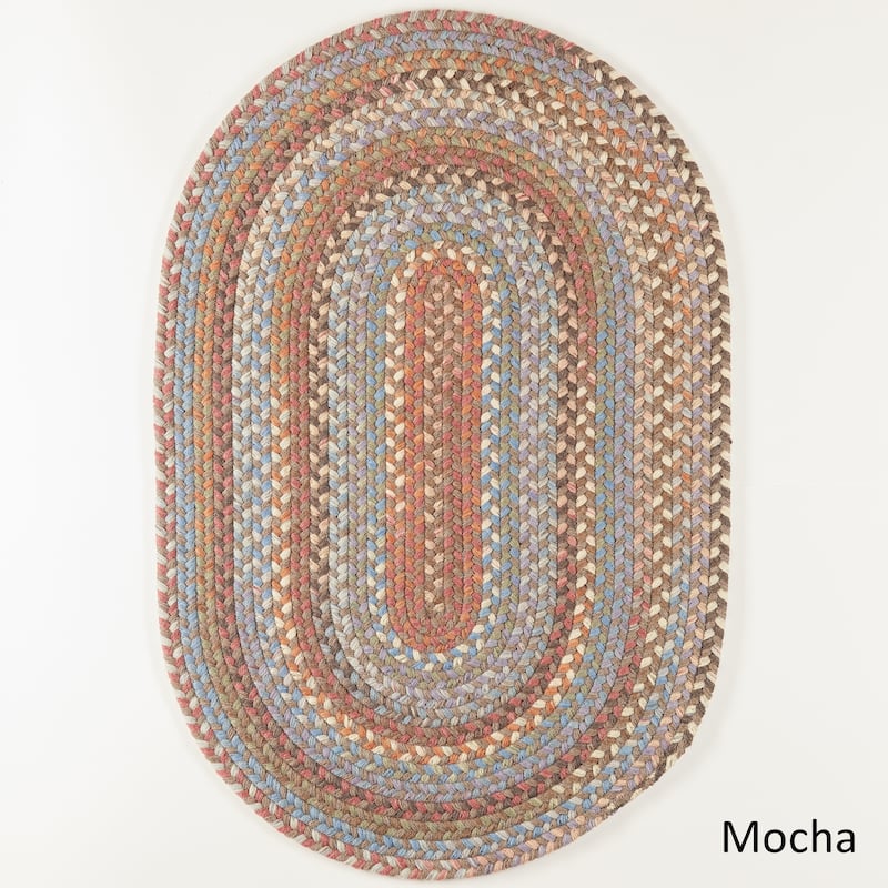 Lake Braided Wool Area Rug - 7 ft x 9 ft - Mocha